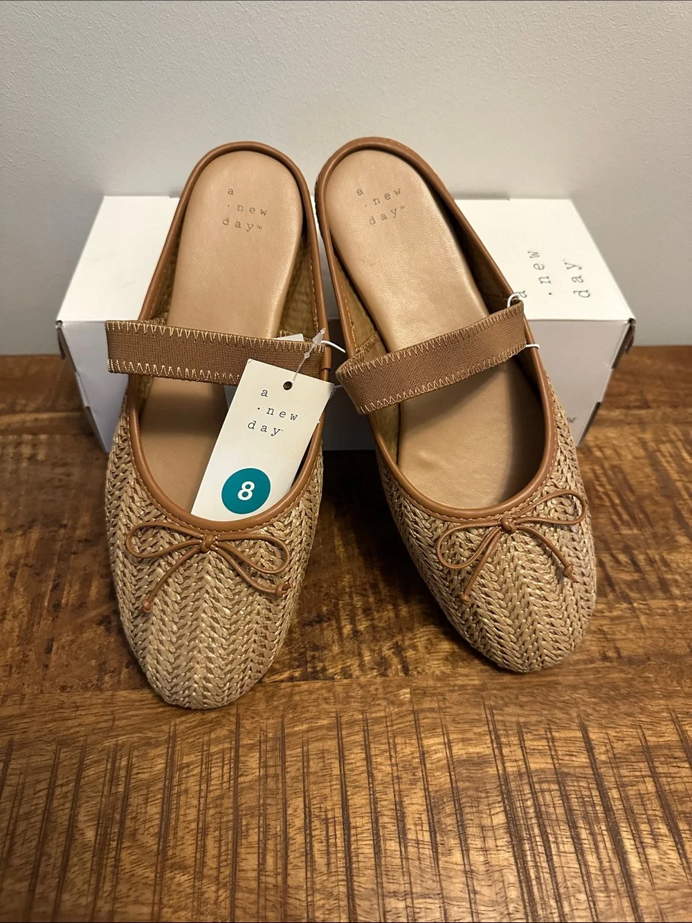 Woven ballerina flats. New in box.